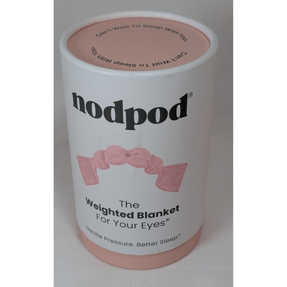 Nodpod Weighted Sleep Mask Pink Gentle Pressure Stress Relief Eye Blanket NEW